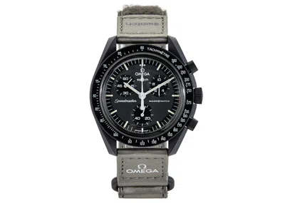 Pre-owned Swatch X Omega Moon Mission To Mercury So33a100 In Bioceramic