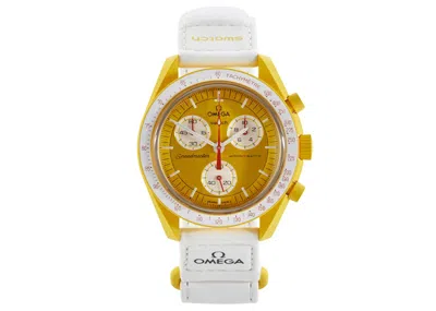 Pre-owned Swatch X Omega Moon Mission To The Sun So33j100 In Bioceramic