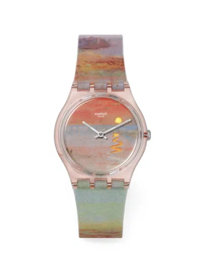 Swatch X Tate Gallery Round-face 34mm Watch In Multi