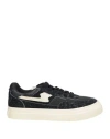 S.w.c Stepney Workers Club S. W.c Stepney Workers Club Man Sneakers Black Size 8 Leather, Textile Fibers