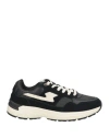 S.w.c Stepney Workers Club S. W.c Stepney Workers Club Man Sneakers Black Size 9 Leather, Textile Fibers