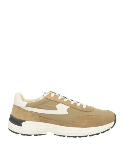 S.w.c Stepney Workers Club S. W.c Stepney Workers Club Man Sneakers Military Green Size 11 Leather, Textile Fibers