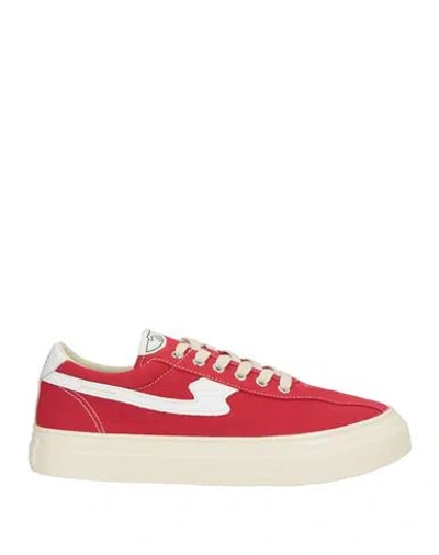S.w.c Stepney Workers Club S. W.c Stepney Workers Club Man Sneakers Red Size 10 Leather, Textile Fibers