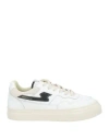 S.w.c Stepney Workers Club S. W.c Stepney Workers Club Man Sneakers White Size 7 Leather, Textile Fibers In White