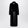 Swd By S.w.o.r.d. Black Long Faux Fur Coat