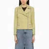 Swd By S.w.o.r.d. Daiquiri-coloured Leather Biker Jacket
