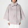 SWD BY S.W.O.R.D. LIGHT GREY FAUX FUR COAT