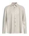 Swd By S.w.o.r.d. Swd By S. W.o. R.d. Man Shirt Off White Size 42 Leather In Off White