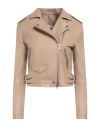 Swd By S.w.o.r.d. Swd By S. W.o. R.d. Woman Jacket Beige Size 6 Leather