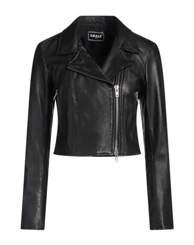 Swd By S.w.o.r.d. Swd By S. W.o. R.d. Woman Jacket Black Size 8 Leather