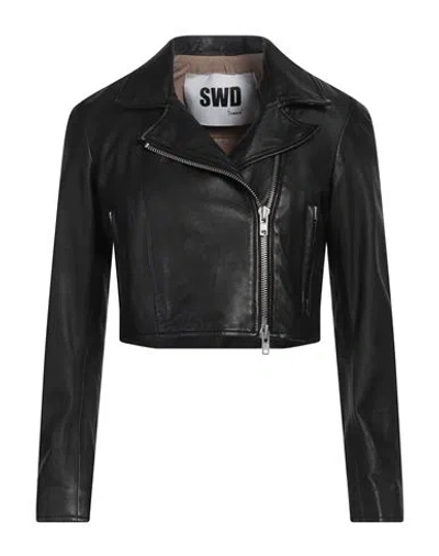 Swd By S.w.o.r.d. Swd By S. W.o. R.d. Woman Jacket Black Size 8 Leather
