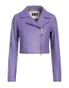 Swd By S.w.o.r.d. Swd By S. W.o. R.d. Woman Jacket Purple Size 6 Leather