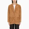 SWD BY S.W.O.R.D. SWD BY S.W.O.R.D. | BEIGE SUEDE SINGLE-BREASTED JACKET