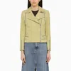 Swd By S.w.o.r.d. Daiquiri-coloured Leather Biker Jacket