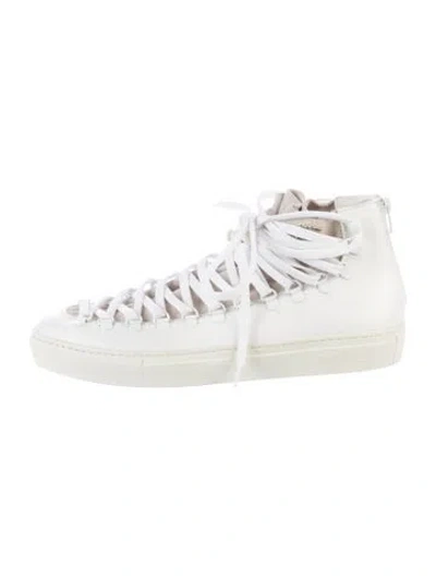 Pre-owned Swear Leather Sneakers In White