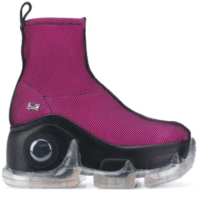 Swear Women's Black / Pink / Purple Air Rev. Xtra Hybrid Platform Boots - Pink & Black In Black/pink/purple
