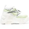 Swear Amazon Platform Sneakers In White/green