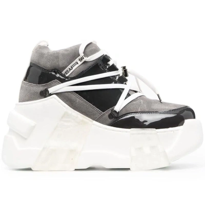 Swear Women's White / Grey Amazon Platform Sneakers - Grey & White In White/grey