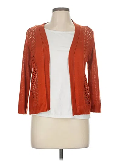 Pre-owned Sweater Works Cardigan Sweater In Orange