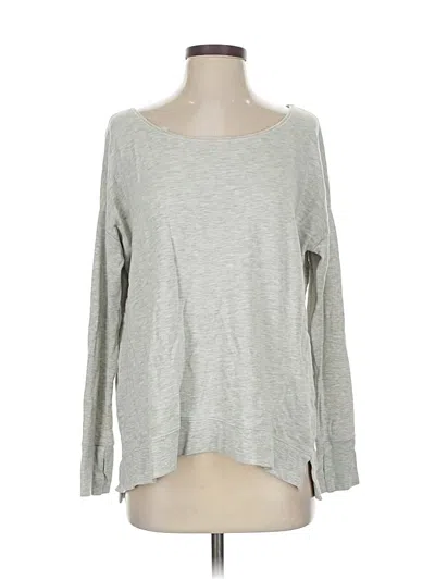 Pre-owned Sweaty Betty 3/4 Sleeve T-shirt In Gray