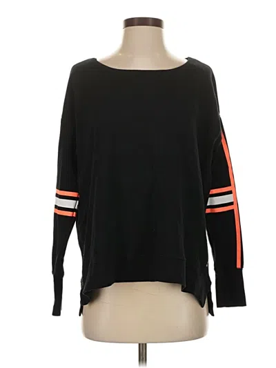 Pre-owned Sweaty Betty 3/4 Sleeve T-shirt In Black