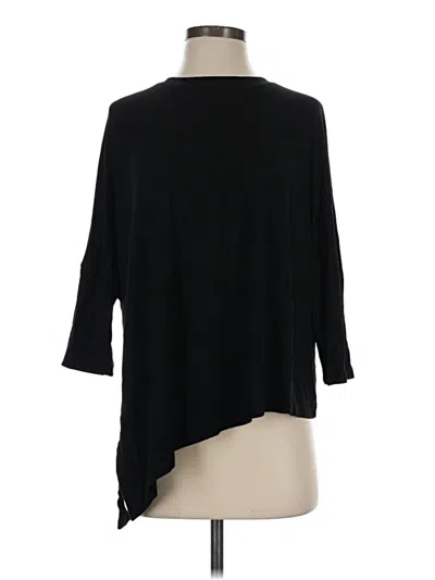Pre-owned Sweaty Betty 3/4 Sleeve T-shirt In Black