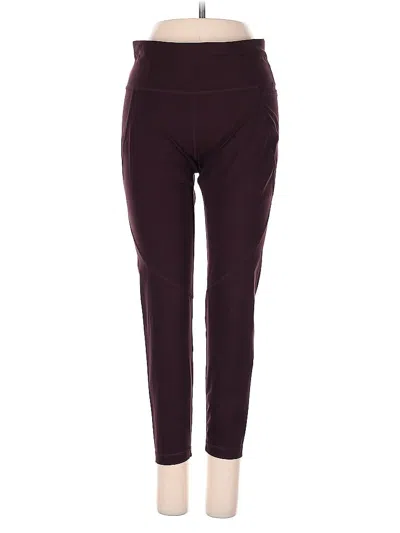 Pre-owned Sweaty Betty Active Pants In Burgundy