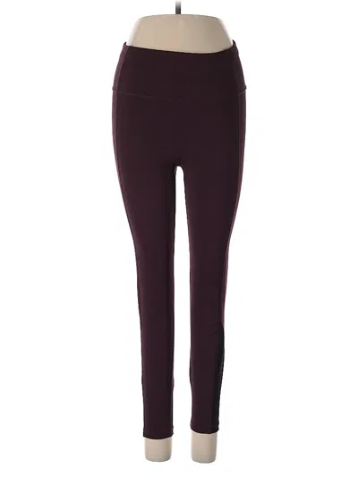 Pre-owned Sweaty Betty Active Pants In Burgundy