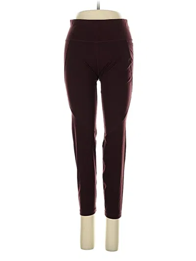 Pre-owned Sweaty Betty Active Pants In Burgundy