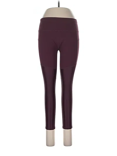 Pre-owned Sweaty Betty Active Pants In Burgundy