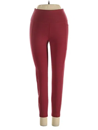 Pre-owned Sweaty Betty Active Pants In Burgundy