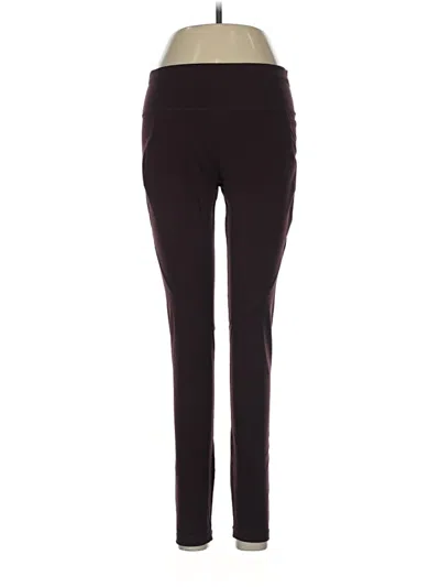 Pre-owned Sweaty Betty Active Pants In Burgundy