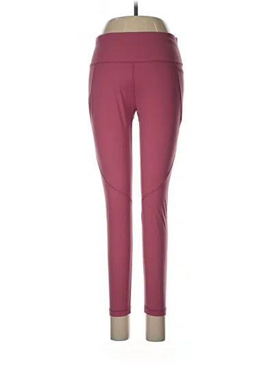 Pre-owned Sweaty Betty Active Pants In Burgundy