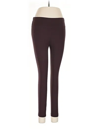 Pre-owned Sweaty Betty Active Pants In Burgundy