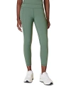 Sweaty Betty Aerial Core Mesh Inset Ankle Pocket Leggings In Cool Forest Green