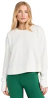 SWEATY BETTY AFTER CLASS CROP SWEATER LILY WHITE