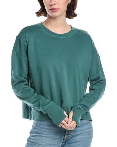Sweaty Betty After Class Crop Sweatshirt In Green