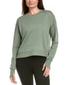 Sweaty Betty After Class Crop Sweatshirt In Green