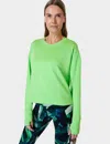 Sweaty Betty After Class Crop Sweatshirt In Green