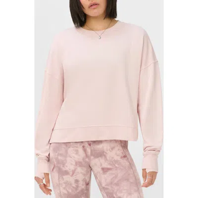 Sweaty Betty After Class Crop Sweatshirt In Pink