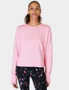 Sweaty Betty After Class Crop Sweatshirt In Pirouette Pink