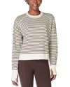 Sweaty Betty After Class Crop Sweatshirt In White
