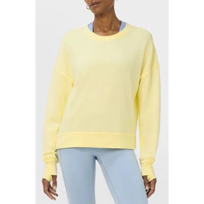 Sweaty Betty After Class Crop Sweatshirt In Yellow