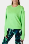 Sweaty Betty After Class Crop Sweatshirt In Green