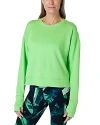 Sweaty Betty After Class Crop Sweatshirt In Zest Green