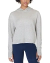 Sweaty Betty After Class Hooded Sweatshirt In Light Grey Marl