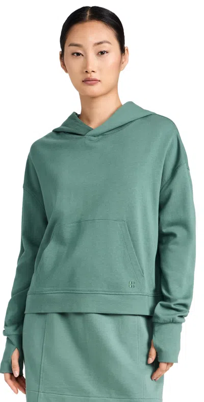 Sweaty Betty After Class Hoodie Cool Forest Green