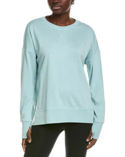 Sweaty Betty After Class Longline Sweatshirt In Blue