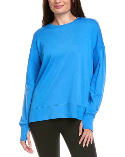 Sweaty Betty After Class Longline Sweatshirt In Blue