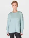Sweaty Betty After Class Longline Sweatshirt In Blue
